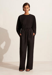 Long Sleeve Magyar Tee - Black - Matteau